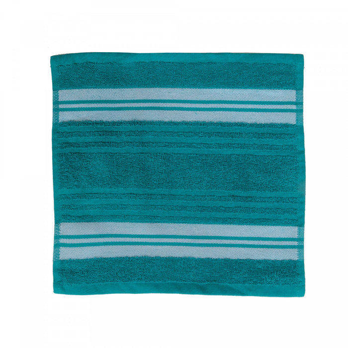 Deluxe Wash Cloth 12 x 12 Teal - Set of 6 Towels