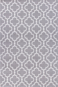 Lav Lat Grey 4x6 Area Rug