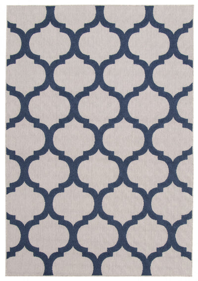  Sophie Grey-Navy Area Rug - 4'7" x 6'7"