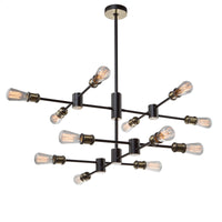 Tribeca 12-Light Black Chandelier 