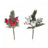 Berry And Pine Pick - Set of 12 Artificial Flower