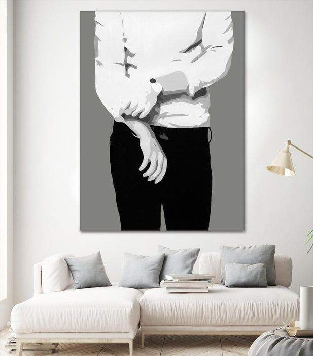 \"Mr.right Black And White\" Giant Art 72x54 Wall Art