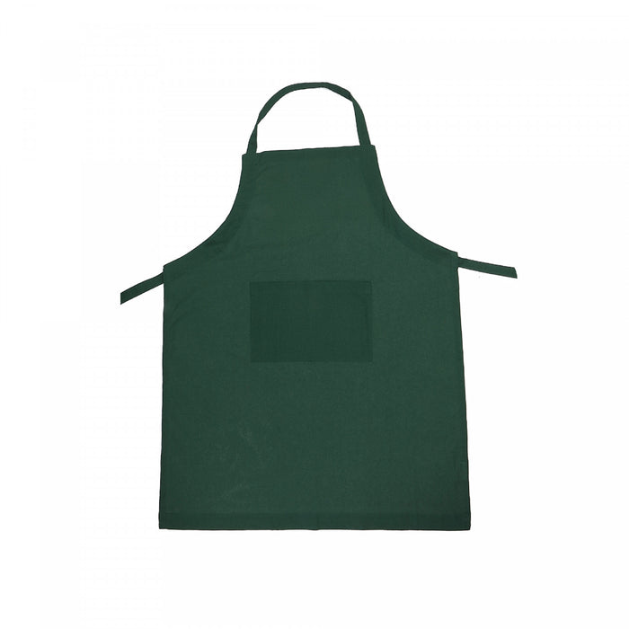 Polycotton Apron with Pocket Green