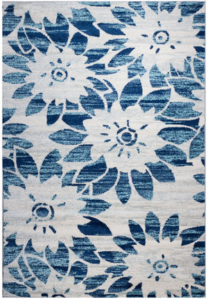 Roma Blue Sun 7x10 Area Rug