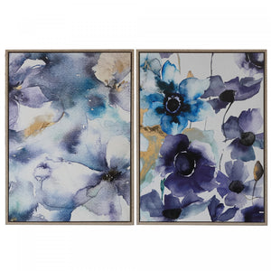 Framed Canvas Wall Art Viola - Set of 2 Wall Decor