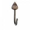 Single Spade Iron Wall Hook Antique Brass - Set of 4