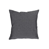 Chambray Cushion with Zipper Black - Set of 2 Cushions