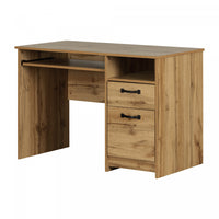 Tassio Desk with Keyboard Tray - Nordik Oak  