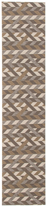 Bellezza Dark Brown 2'2\" x 10'0\" Area Rug