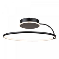 Halo Black Integrated LED Semi-Flush Mount IV