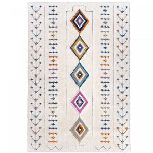 Lola Diamond Motif 7x10 Area Rug