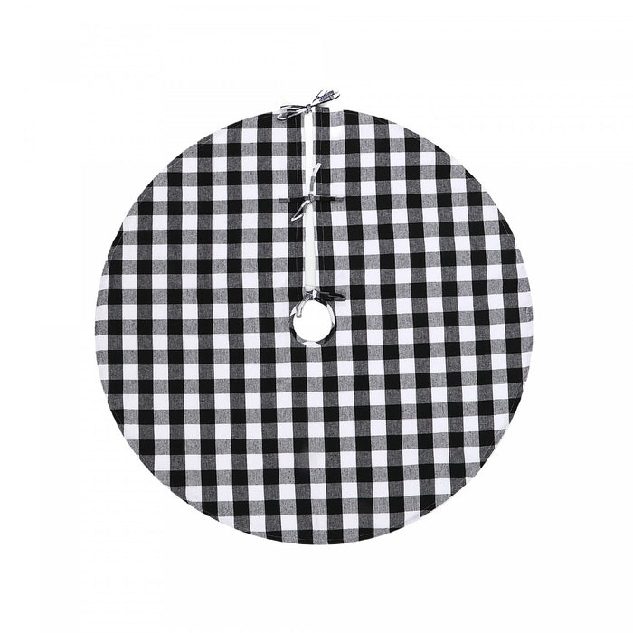 Cotton Tree Skirt White Buffalo 42\" Christmas Tree