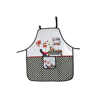 Apron With Pocket Chef Serving Chicken - Set of 2 Kitchen Linen