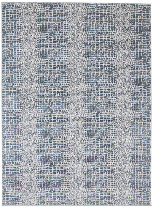 Kecia Blue/cream Rug 6'7\" X 9'6\" Area Rug