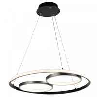 Gemini 32 W LED Black Nickel Flush Mount