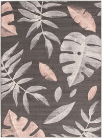 Palta Anthracite-Rose Area Rug - 7'10
