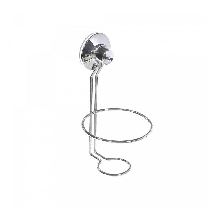 Chrome Suction Cup Hair Dryer Holder - Set of 2 Bath Accessories