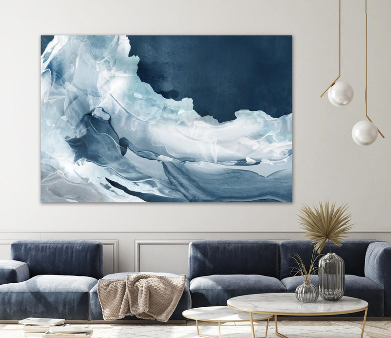\"Wave Of Blue Ice\" Giant Art 84x54 Wall Art