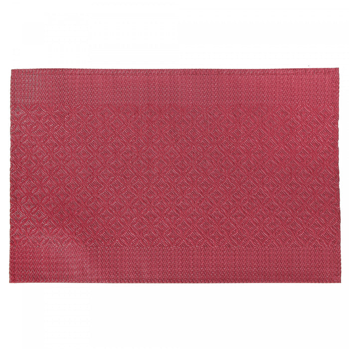 Vinyl Placemat Coin link Red - Set of 12