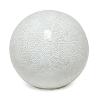 Simple Designs 1 Light Mosaic Stone Ball Table Lamp, White