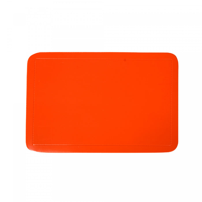 Plastic Placemat Orange - Set of 12