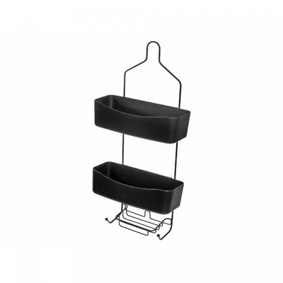 Black Shower Caddy With 2 Baskets Bath Accessories|Panier noir pour la douche à 2 étages