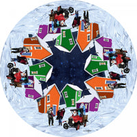 Polyester Digital Print Tablecloth Santa's Helpers 60 x 90