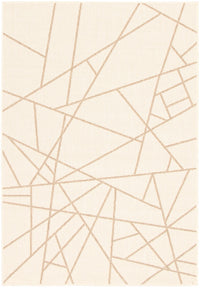 Sadie Abstract Champagne-Taupe Area Rug - 5'3