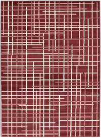 Taite Bordeaux Area Rug - 3'11