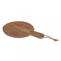 Mango Wood Round Paddle Board Dinnerware