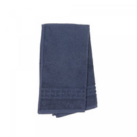 Basketweave Hand Towel 16 x 27 Navy Blue - Set of 6 Towels