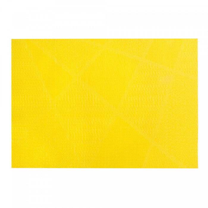 Vinyl Placemat Electrify Yellow - Set of 12