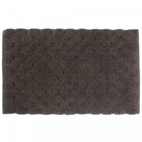 Handwoven Pompom Bathmat Chocolate 20 x 32 Bathmat
