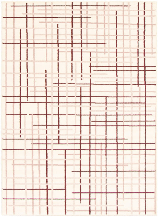 Taite Cream-Bordeaux Area Rug - 7'10\" x 10'2\"