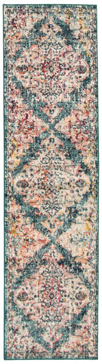 Raina Vintage Turquoise Area Rug - 2'7