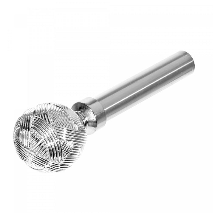 25/28mm Drape Pole Set Orb- Nickel
