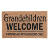 Coir Door Mat Grandchildren Welcome Parents by Appt Floormat