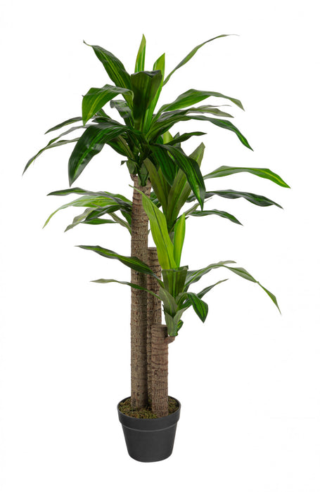 Artificial 49\" Dracaena In Black Pot
