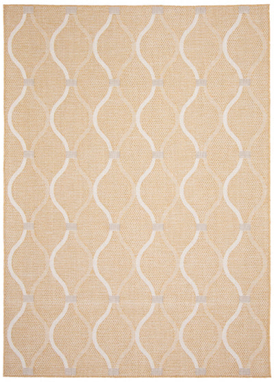 Neisha Abstract Gold Rug 6'7" X 9'6" Area Rug