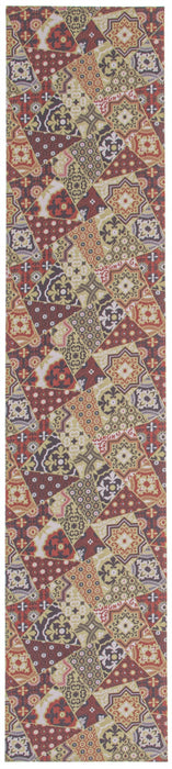 Bellezza Red / Green 2'2\" x 30'0\" Area Rug