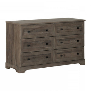 Hazen 6-Drawer Double Dresser - Fall Oak