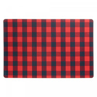 Plastic Placemat Buffalo Plaid - Set of 12