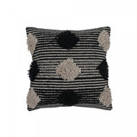 Cotton Handwoven Cushion Pompom - Set of 2 Cushions