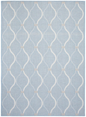 Neisha Abstract Light Blue Rug 6'7