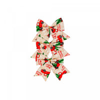 3pc Red Truck Bows - Set of 6 Giftwrap