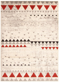 Raja Ivory-Red Area Rug - 7'10