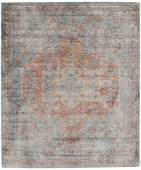 Baina Heriz Blue Area Rug - 6'7
