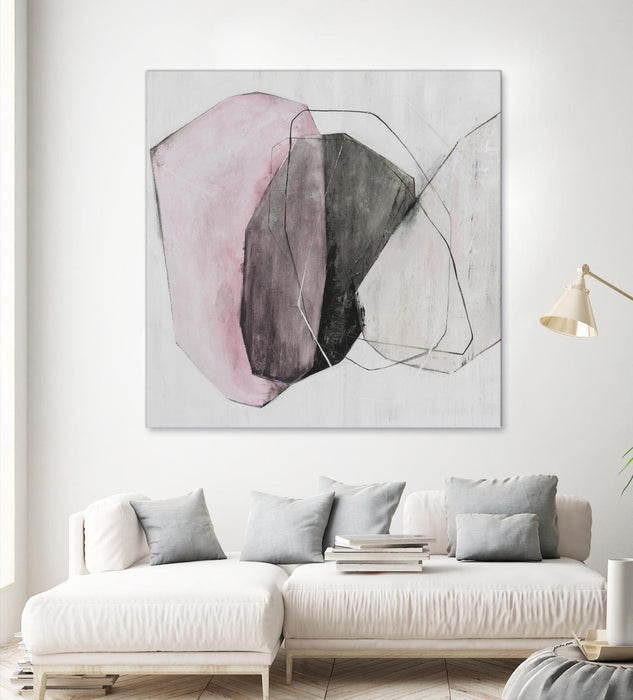 \"Tickled With Pink\" Giant Art 54x54 Wall Art