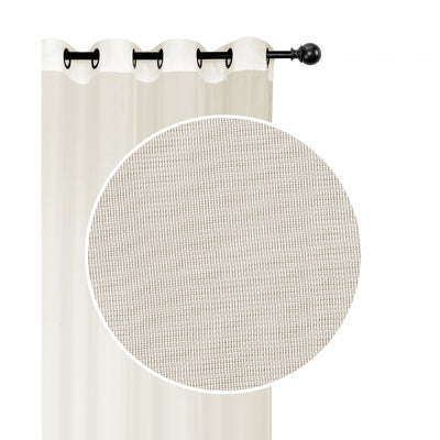Voile Panel with Grommets Beige 54x84 - Set of 2|Panneau de voilage beige avec oeillets 54x84 - ensemble de 2