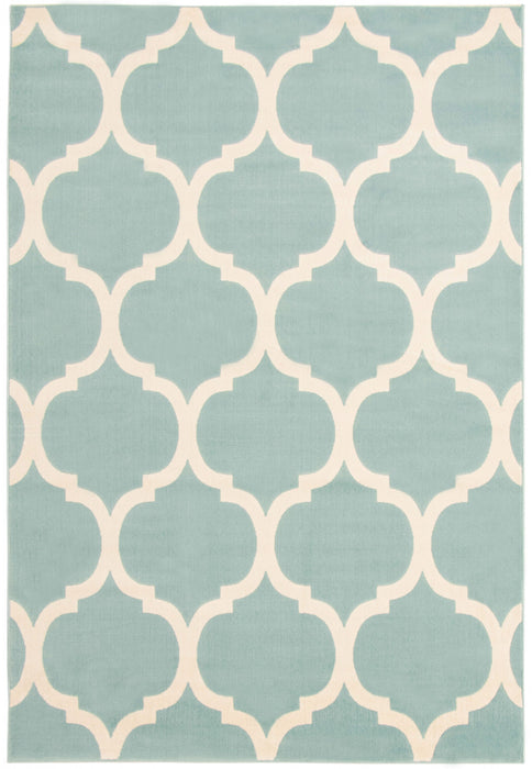 Aliya Aqua 5'3\" x 7'7\" Area Rug
